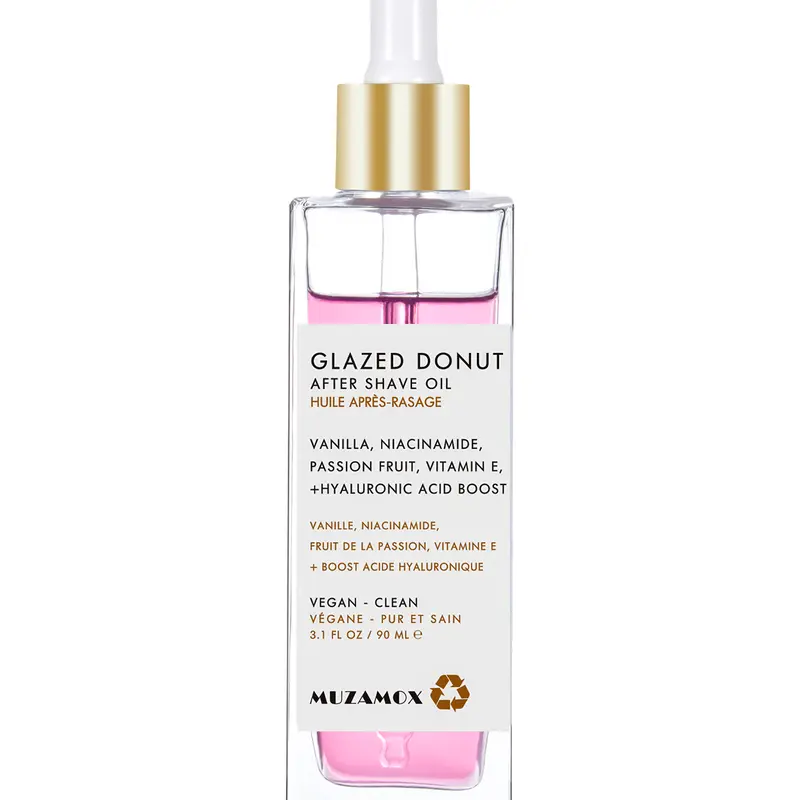 MUZAMOX After Shave Oil, Soft After Shave Oil Glazed Donut for Women Smooth Skin,For Shave Itchiness & Ingrown Hairs,Gift(GLAZED DONUT, 3.1fl.oz/90ml)