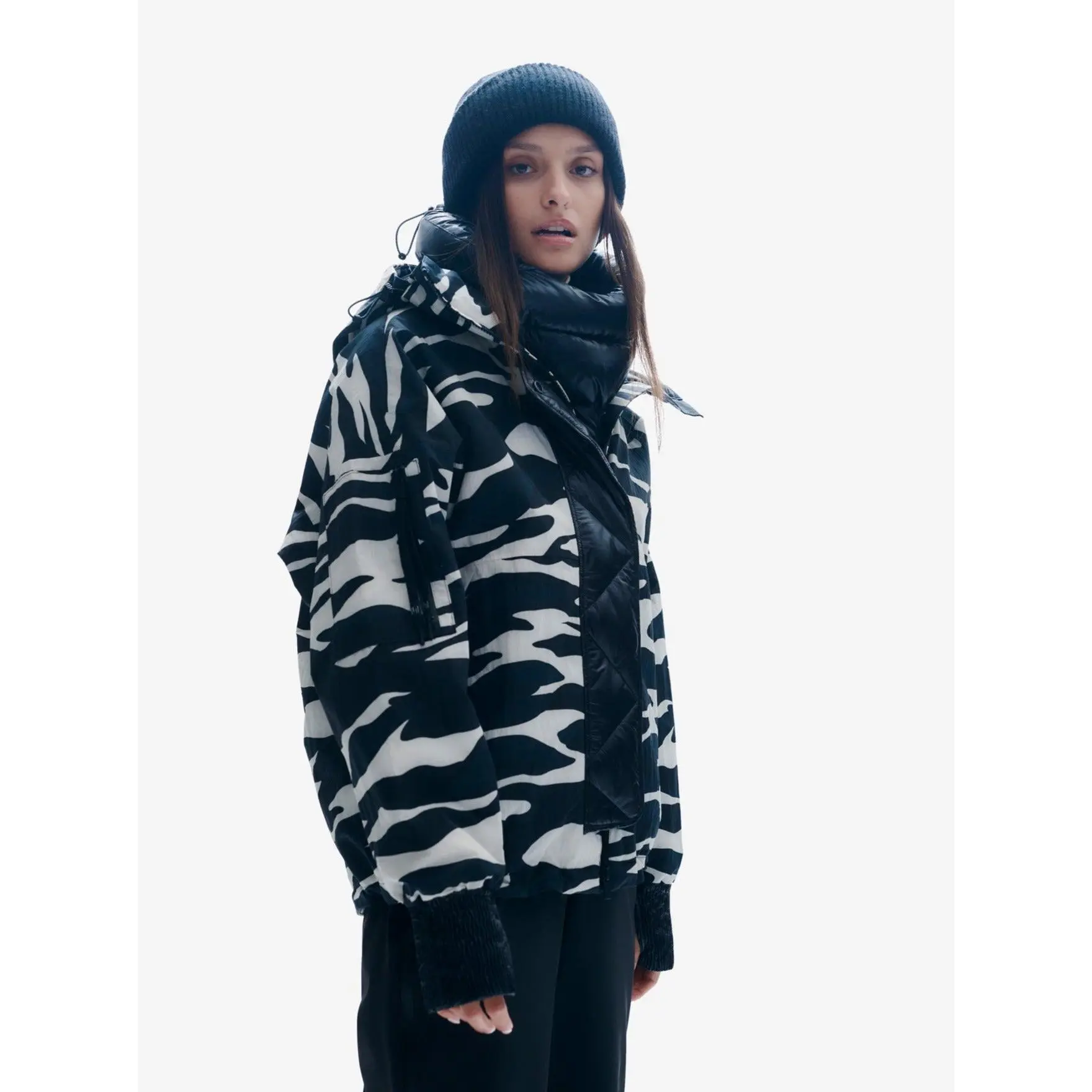Sloane Insulated Jacket - Zebra