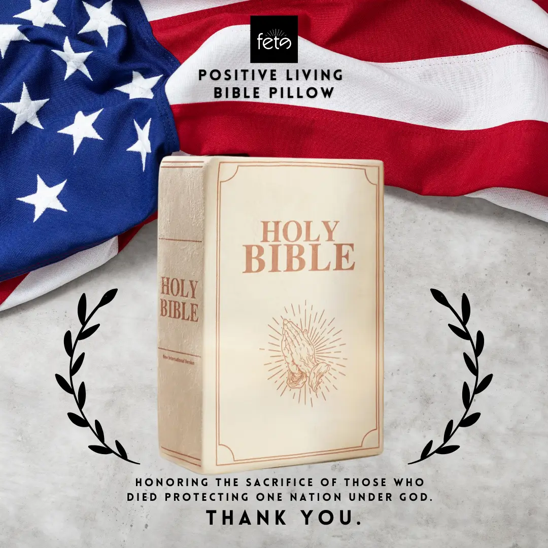 Fete 'Positive Living' Bible Pillow, Matthew 6