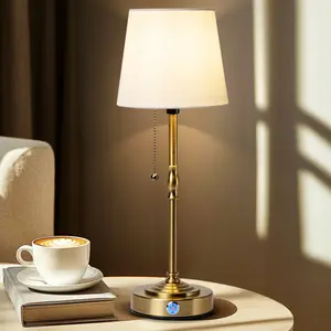 Cordless LED Table Lamp with Dimmer, Built-in Rechargeable Battery, 3-Level Brightness, Patio Table Lamp, Bedside Night Lamp, Ambient Light for Restaurant, Black with Ball Rod Modern Mood Lighting