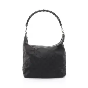 Pre-owned GUCCI Nylon Shoulder Bags Bamboo GG Shoulder Bag