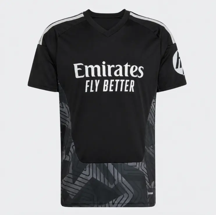 [FULL LOGO] - Unisex REAL 2026/27 Away Football Jersey | Black Replica Soccer Shirt - Personalized on Request