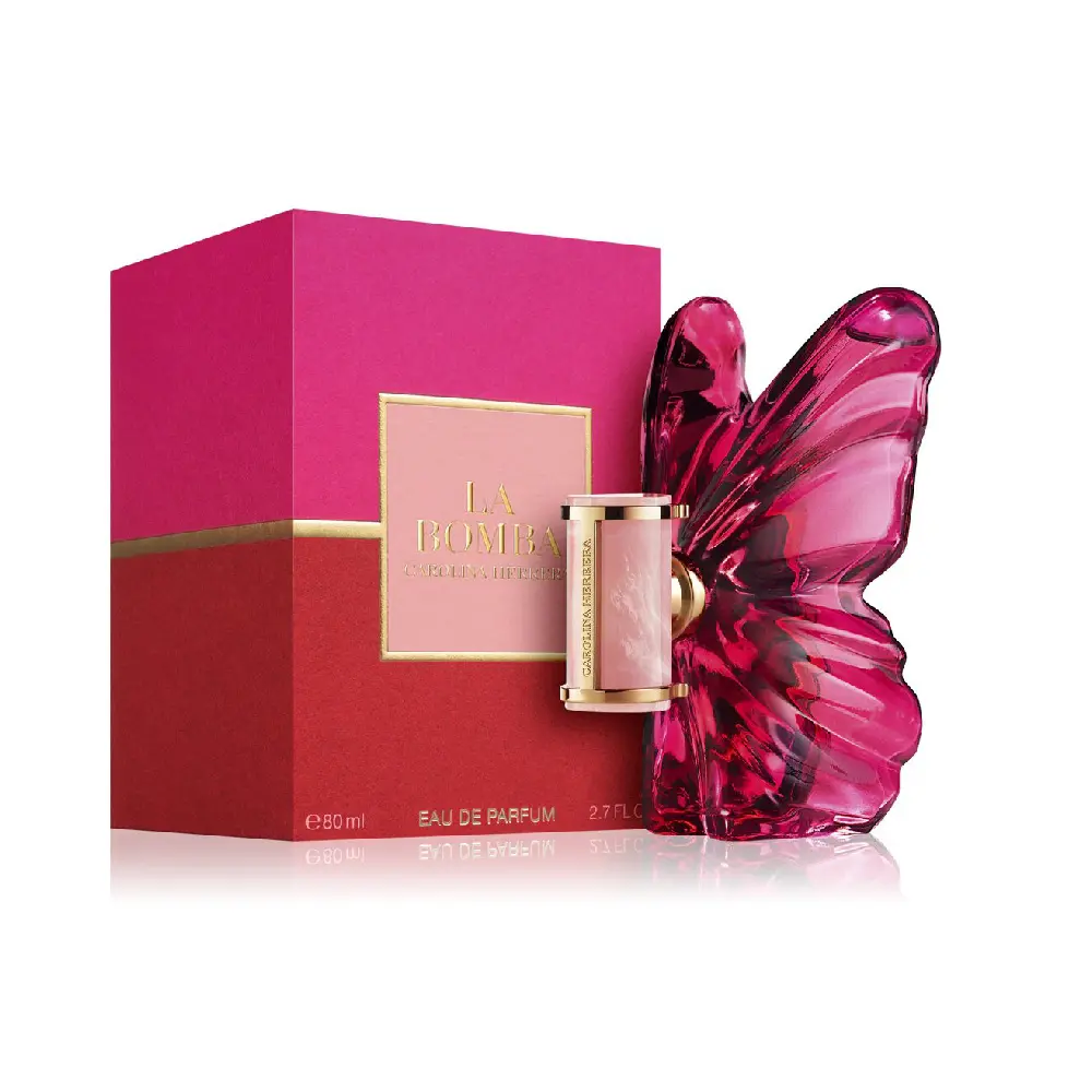 Carolina Herrera La Bomba Eau de Parfum for Women 2.7oz, Elegant Seductive Floral Luxury Perfume with Red Berries & Jasmine, Long‑Lasting Fragrance