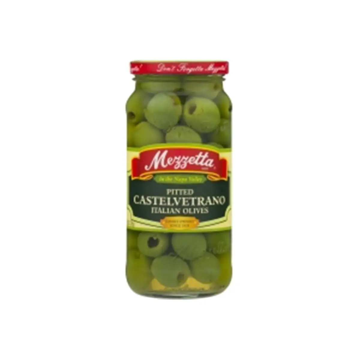 Mezzetta Castelvetrano Pitted Olives - 8 oz, Pack of 6, Carefully Prepared Exceptional Quality Gourmet Food Products for Home & Garden Culinary Use