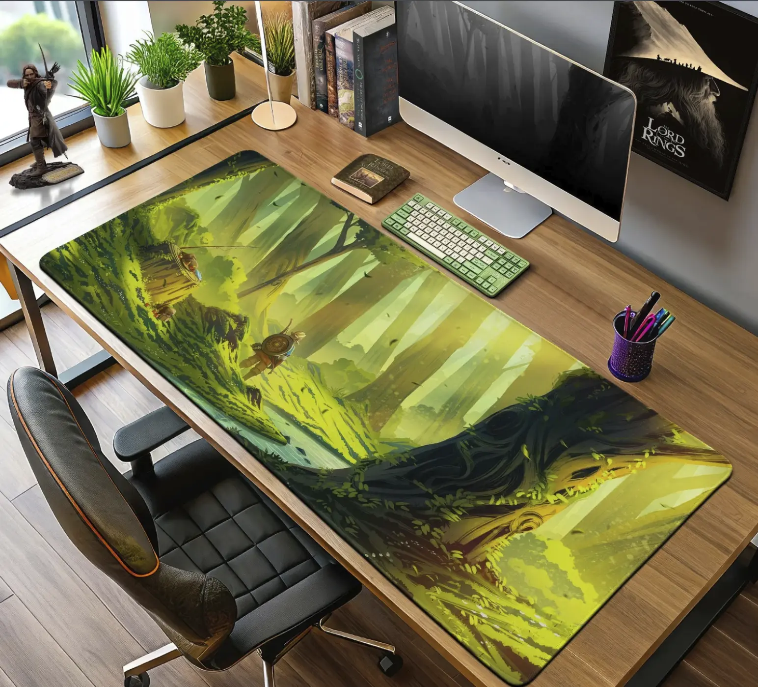 Zelda Lost Woods Mouse Pad, Game Gamer Desk Mat Zelda Lost Woods Mouse Pad, Game Gamer Desk Mat