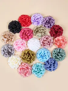 Solid Color Rose Design Hair Clip, Boho Style Hair Accessories for Women & Girls, Minimalist Headwear Suitable for Thick Hair, Flower Hair Clips