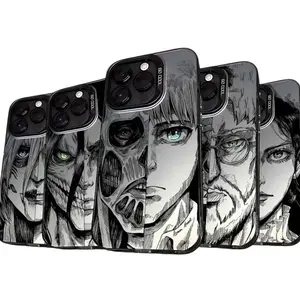 Attack on Titan Anime Phone Case – Levi Eren Mikasa Compatible with iPhone 17, 16, 15, 14, 13, 12, 11, X & Galaxy.
