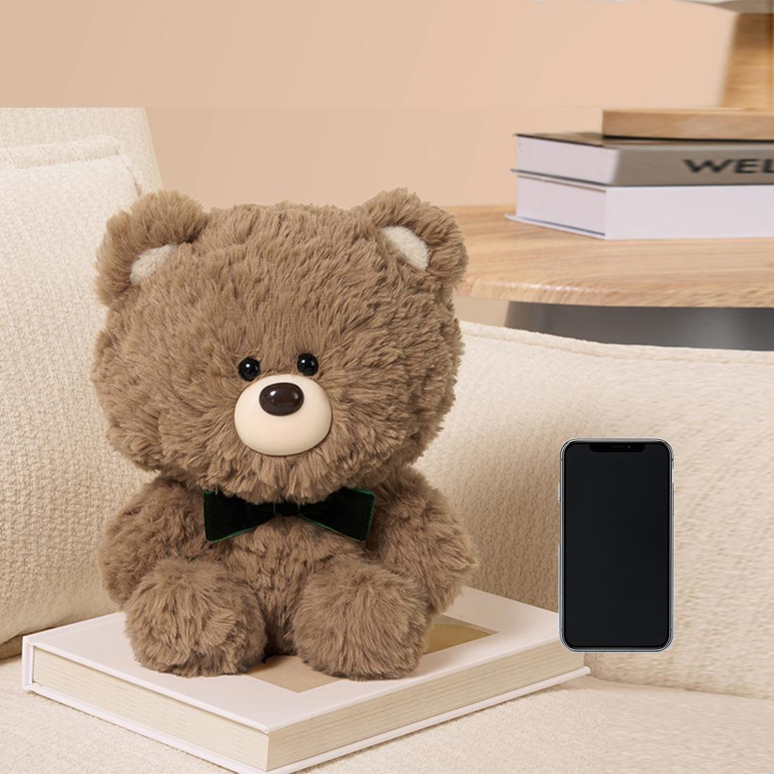Soft Healing Gift Bear Series Sitting Plush Doll, Kawaii Fluffy Bear Stuffed Toy, Desktop Decor Collectible Gift for Girls, Back To School, Stuffed Animal Gifts, Super Soft Fluffy