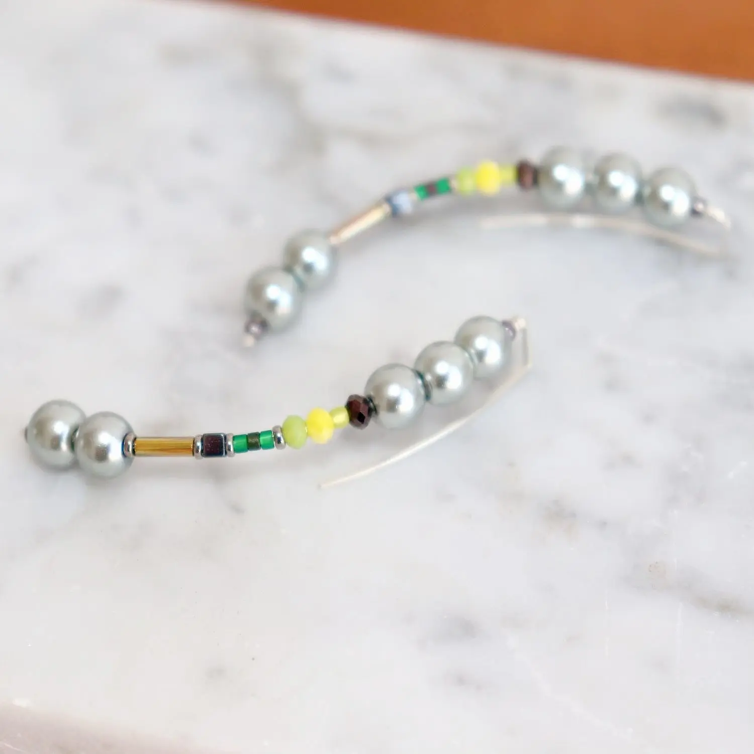 Lauren Sterling Silver Handmade Crawler Earring