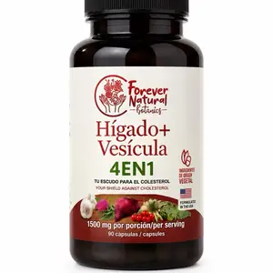 Forever Natural 4EN1 hígado + Vesícula - Natural Liver & Gallbladder with Milk Thistle, Dandelion, Stone Breaker & Mexican Thistle