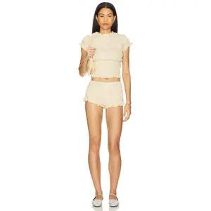 MORE TO COME x Emma Rose Ellery Short Set in Cream