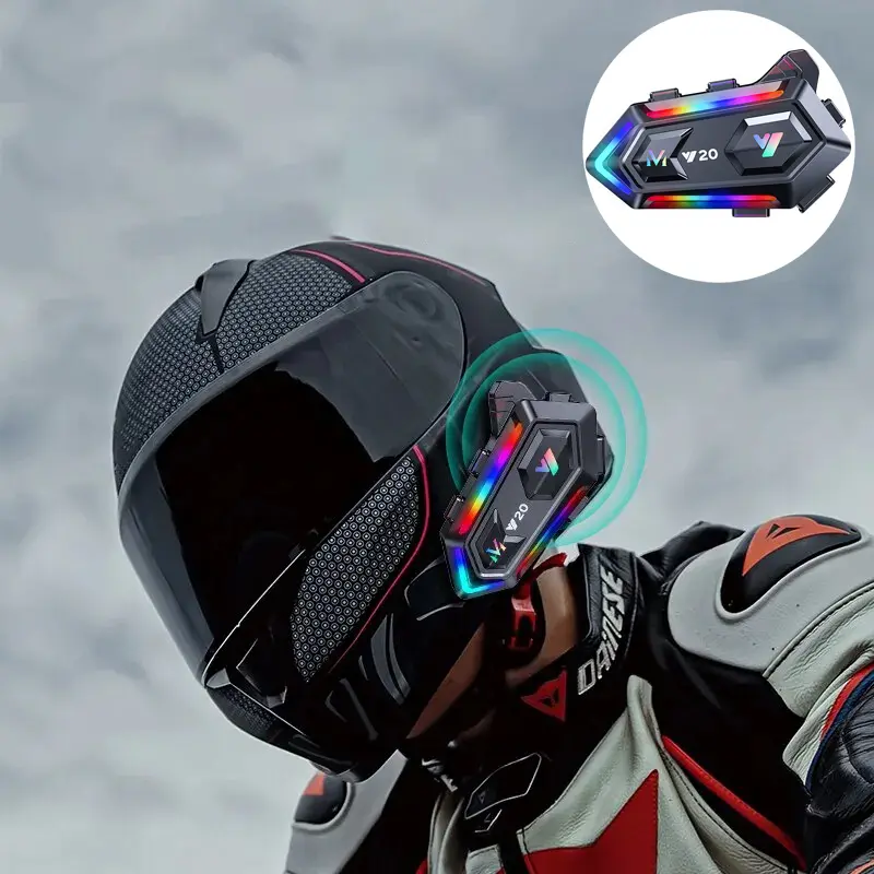 bluetooth motorcycle helmet compatible earbuds CONNECT BT2 Headset for the ultimate setup for riders who want to stay connected White Full Face Motorcycle Helmet