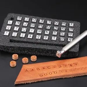 36pcs Steel Alphabet letter Number leather Stamp Punch Set Leather Craft