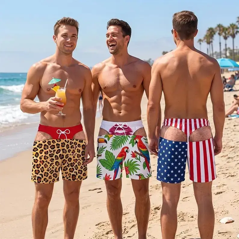 Custom Funny Men’s Swim Trunks, Custom Fake Underwear Beach Shorts, Wide Load Birthday Gag Gift For Him, Summer Gag Gift For Men, Summer Vacation,Custom Gift for Men Husband Dad,Camping Trip Wear # FunnySwimShorts # CampingBeachShorts # CampingGiftForMe