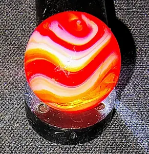 Vintage Akro Transparent Swirl .64 R2 NICE