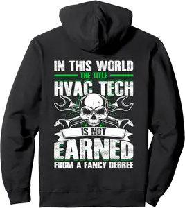 HVAC Tech Engineer Technician Maintenance Mechanics Gifts Pullover Hoodie