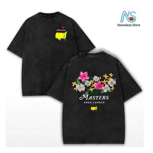 Masters Amen Corner Golf Shirt, Soft Vintage Cotton T-Shirt, Breathable Classic Collar, Casual Menswear, Trendy Sportswear Gift