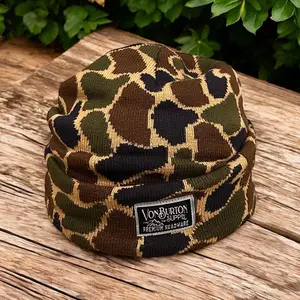 Von Burton Supply's Classic Duck Camo Beanie - The Valley Creeper country hat