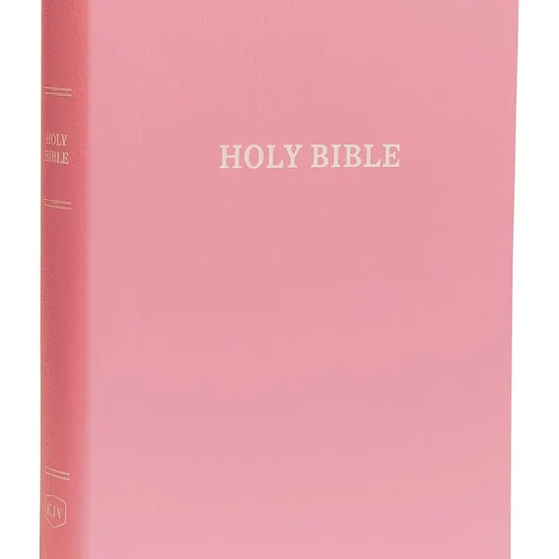 Holy Bible: Gift and Award, Pink Leather-Look, Red Letter, Comfort Print: King  Version.