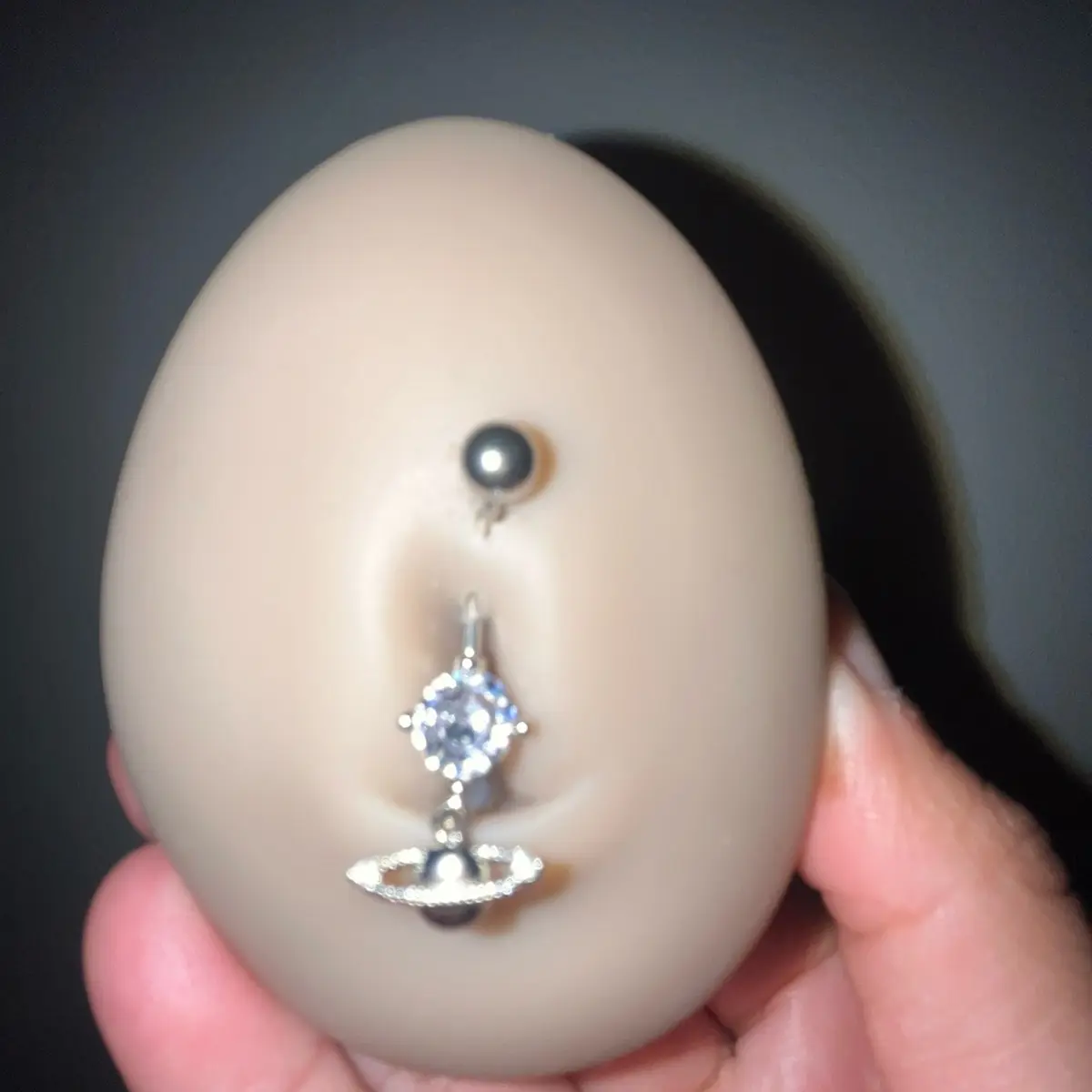 Planet Rhinestone Belly Piercing