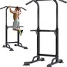 Nicole Selection Adjustable Power Tower Pull Up Bar - Unisex At-Home Gym Equipment, Whole Body Workout Exercise Machine, Calisthenics Horizontal Bar, Dip Station, Heavy-Duty Steel H-Shaped Base, 330 LBS Capacity, Ideal Gift