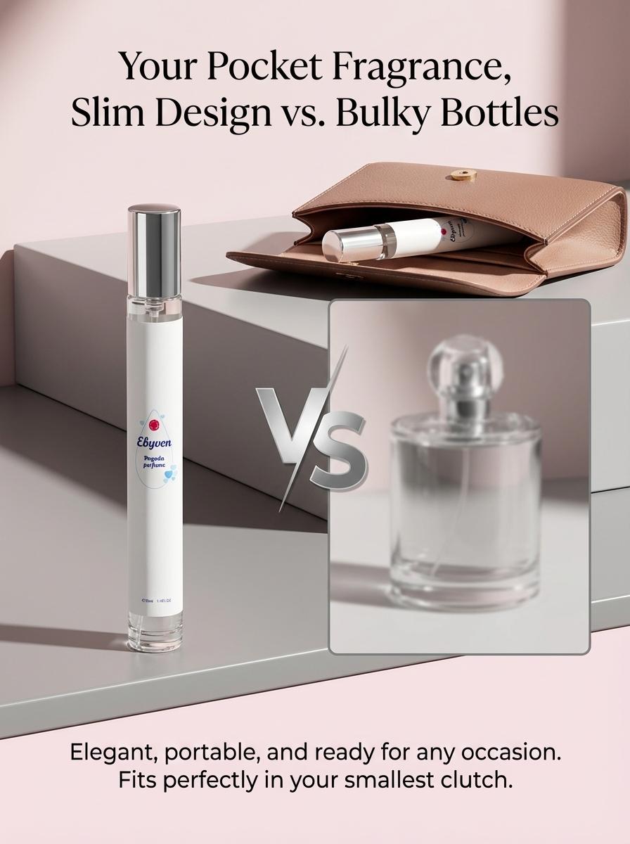 EBYVEN Pagoda Perfume Soft Powder Scent Eau De Toilette Perfume Natural Fragrance Spray 35ml/1.1FL.OZ. Suitable For Daily Use For Working