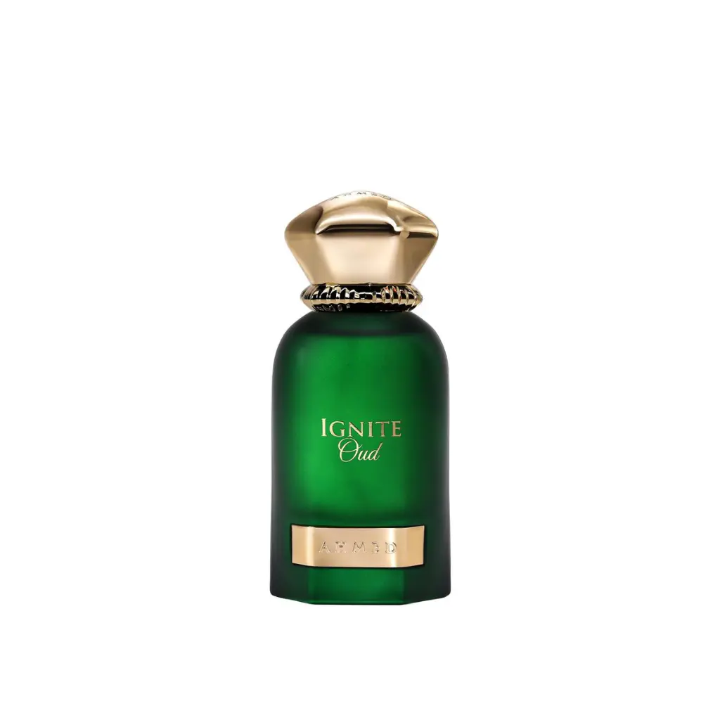 Ahmed Al Maghribi Ignite Oud EDP 60 Ml - Bold Alluring Fragrance with Geranium Leather Cedarwood Patchouli Moss Musk Amber Sandalwood Notes