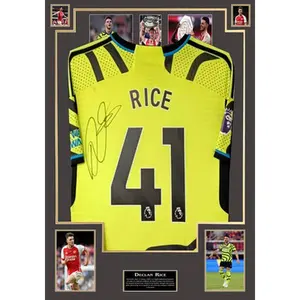 DECLAN RICE SIGNED SHIRT NO 41 ARSENAL FC