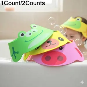 Waterproof Shower Cap for Adults & Babies - Anti-Leak Bathing Hat with Comfortable Elastic Band, Eye & Ear Protection. Easy to Clean, Durable, Slip-Resistant. Perfect Shower Helper, Keeps Shampoo Out of Eyes. Ideal Bath Toy & Goggles for Kids.