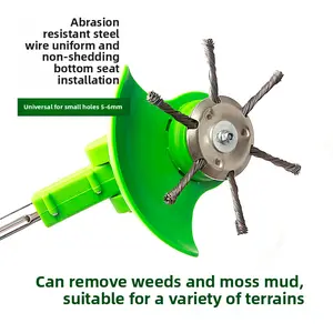 New Small Lithium Battery Steel Wire Weeder Brush/String for Lawn Mowers, Universal Garden Weed Removal Accessory