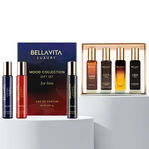 BellaVita Luxury Men’s Perfume Gift Bundle | Mood Collection & Classic Minis | 7 Long-Lasting Eau De Parfum Fragrances | Alpha, Fantasy, Magnetic, Oud, CEO Man, Klub Man & G.O.A.T | Pheromone-Inspired Scents | Portable Perfume Kits