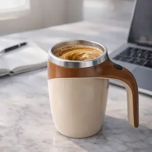 Automatic Stirring Coffee Mug – USB Rechargeable Mixing Cup for Protein Shakes, Matcha & Milk Drinks