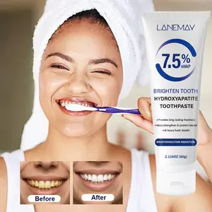 Enamel Repair Daily Brightening Toothpaste with Hydroxyapatite, Reduces Stains, Brightens Teeth, Fresh Breath, Long-Lasting Protection, Beauty Cream