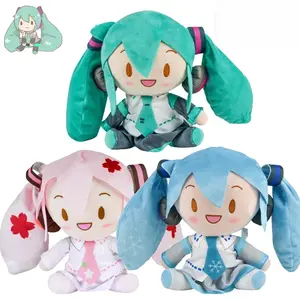 20cm Cute Anime Girl Dainty Stuffed Toy, Kawaii Sitting Floral Snow Style Doll, Soft Plushie Christmas Gift for Kids, Dainty Stuffed Toys