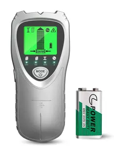 Sliver Stud Finder Wall Scanner Sensor - 5 in 1  Stud with LCD Display & Audio  for  AC Live Wire Metal