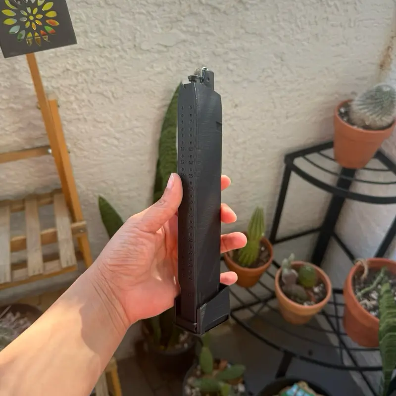 Classic Black 3D Printed Lighter Case