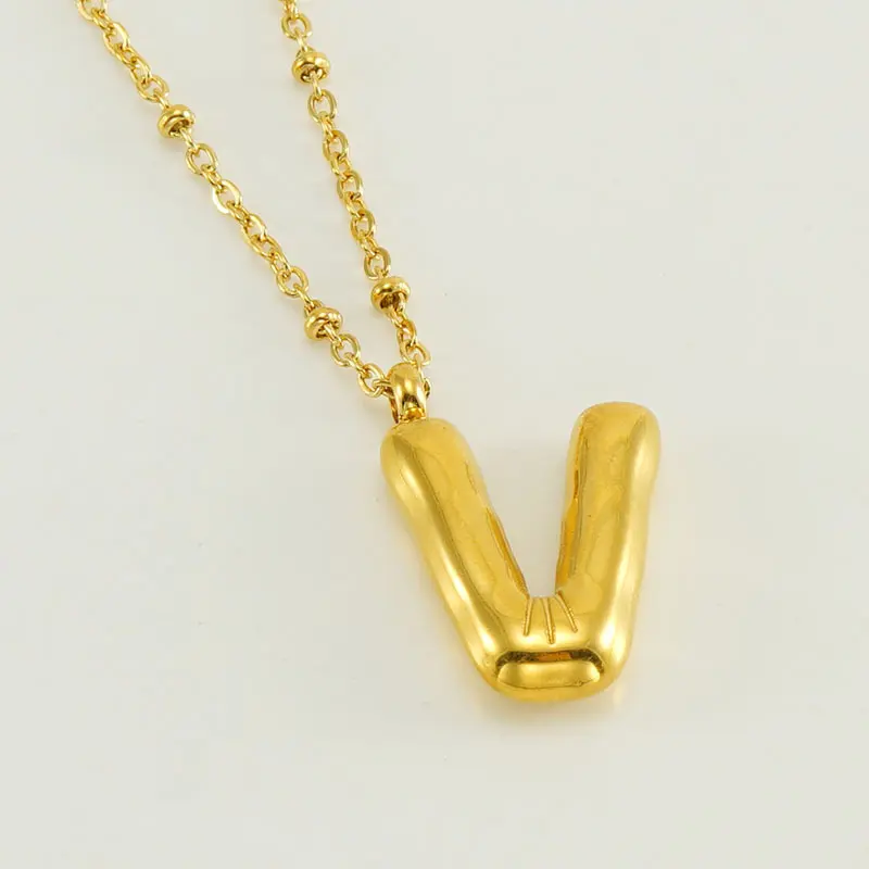 Gold V (with chain)