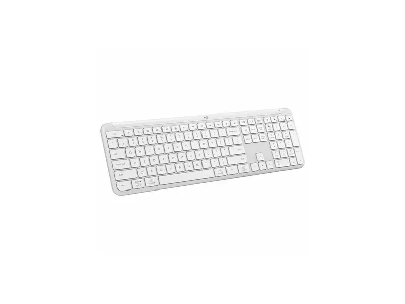 Logitech Signature Slim K950 Wireless Keyboard, Sleek Design, Switch Typing Between Devices, Quiet Typing, Off-white - Wireless Connectivity - Bluetooth - 5.1 - 32.81 ft - USB Type A Interface - Home,
