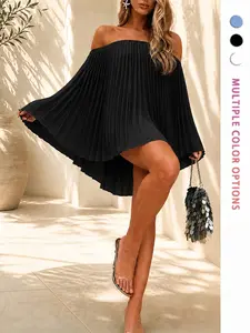 Women's Summer Casual Pleated Shorts Set, Lightweight Breathable Design, Perfect for Daily Wear & Outdoor Activities, Stylish Women's Clothing