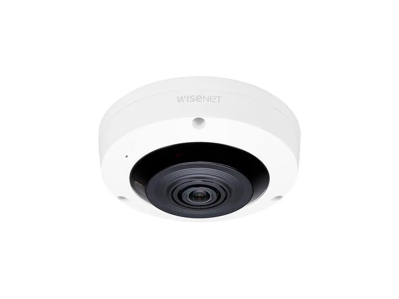 Wisenet XNF-8010RW 6 Megapixel Indoor Fisheye Network Camera - Color - Fisheye - 49.21 ft Infrared Night Vision - MJPEG, H.264, H.265 - 2048 x 2048 - 1.60 mm Fixed Lens - 30 fps - CMOS