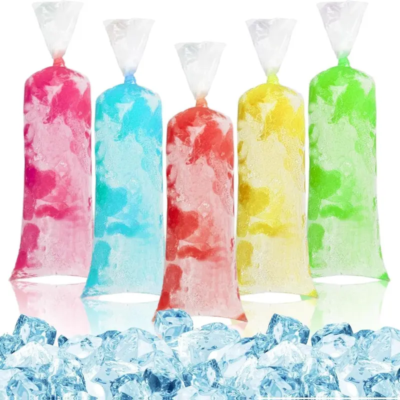 [New Deal] 100 Ice Candy Plastic Bags - 4x12 Bolsas para bolis de hielo mexicanos Freeze Icepop Bags Popsicle Mold bolsas para helados caseros Popsicle Wrappers Yogurt Ice Cream Smoothie Mold Bag, Freezer Bag, Ice Cream Molds