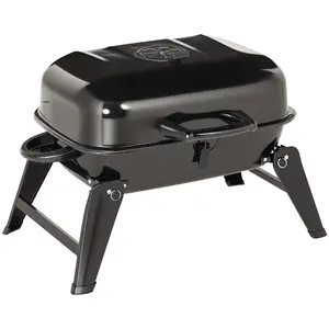 Outsunny Portable Tabletop BBQ Grill – Foldable Legs, Outdoor Small Travel Size, Perfect for Camping, Backyard, Tailgates