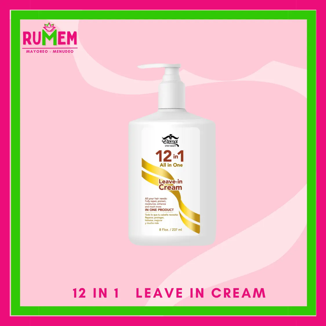 12 in 1  LEAVE IN CREAM  Haircare Natural Heat Protectant
