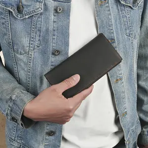 Men's long wallet, vintage style, a birthday gift for a boyfriend
