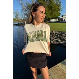 Huntx Fishing Mama Comfort Color Short Sleeve Tee