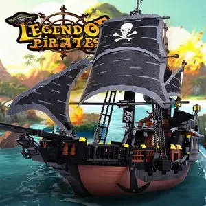 621pcs Pearl Ship Model Building Toy, Building Blocks Set, High Difficulty Assembly Kit, Boy Gift, Halloween Christmas Birthday Present