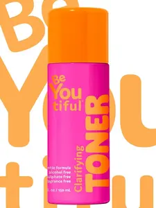 Be You Tiful Clarifying Facial Toner for Removal of Excess Oil, Decongested Facial Pores, Dead Skin Cells