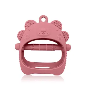 Food Grade Silicone Teething Mitten,Baby Teething Toy for 0-6 6-12 Months,  Anti Dropping Wrist Hand Teethers Baby Chew Toys for Sucking Needs, BPA Free