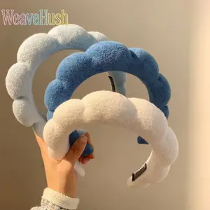 3 Pack Cloud Texture Headbands for Women, New Autumn & Winter Design Soft Headwear, Cute Face Washing & Makeup Hair Band, Fashion Versatile Stylish Hair Accessories for Fixing Broken Hair, Comfortable Non-Slip for Daily Use, Skincare & Home Wear