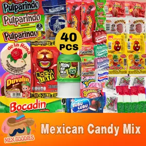 (40pcs) Mexican Candy Box, Dulces Mexicanos, Mexican Candy Sweet Snack